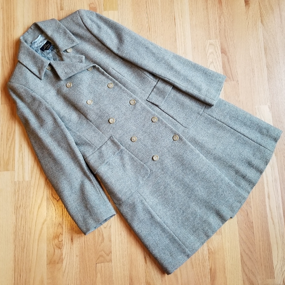 Brooks Brothers Tweed Double-Breasted Coat